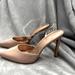 Nine West Shoes | Nine West Women's Fames Slingback Pumps Light Mauve Patent Size 8.5 | Color: Tan | Size: 8.5