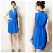 Anthropologie Dresses | Anthropologie Maeve Liben Shawl Blue Tie Waist V Neck Sleeveless Dress | Color: Blue | Size: Sp