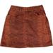 Urban Outfitters Skirts | Bdg Urban Outfitters Mini Skirt Size Xs Burnt Orange Denim Cotton Snake Pattern | Color: Orange | Size: Xs