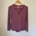 Athleta Tops | Athleta Women's Nightime Bliss Sleep Henley Top Maroon Purple Md | Color: Purple/Red | Size: M