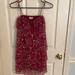 American Eagle Outfitters Dresses | Maroon Flower Dress | Color: Pink/Red | Size: 4
