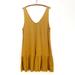 American Eagle Outfitters Dresses | American Eagle Button Front Sleeveless Dress Ruffle Hem Jersey Knit Size Xxl | Color: Gold/Yellow | Size: Xxl