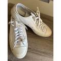Converse Shoes | Converse 136823c Mono White Leather Low Lace Unisex Sneakers Mens 11 Womens 13 | Color: White | Size: 11