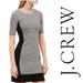 J. Crew Dresses | J.Crew Colorblock Short Sleeve Ponte Dress | Color: Black/Gray | Size: 4