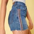 American Eagle Outfitters Shorts | Ae Pride Denim Highest Waist ‘90s Boyfriend Shorts Nwt | Color: Blue | Size: 8