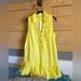 Anthropologie Dresses | Anthropologie Bright Yellow Linen Dress | Color: Yellow | Size: M