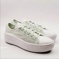Converse Shoes | Converse Chuck Taylor All Star Move Low Top Mesh Sneaker Womens Size 8 | Color: Green/White | Size: 8