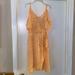 Jessica Simpson Dresses | Euc Women’s Jessica Simpson Floral Cold Shoulder Wrap Dress | Color: Orange/White | Size: M