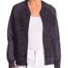 Free People Jackets & Coats | Free People Naomi Swit Zip Up Sweater Jacket Women’s Size Med. Purple Black | Color: Black/Purple | Size: M