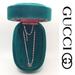 Gucci Jewelry | Gucci Gg Running 18k White Gold Necklace With Pink Topaz | Color: Pink/White | Size: Os