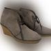 J. Crew Shoes | J Crew Suede Wedge Boots | Color: Gray/Tan | Size: 10