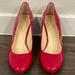 Jessica Simpson Shoes | Jessica Simpson Patent Leather Wedges | Color: Red | Size: 10