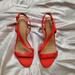J. Crew Shoes | J.Crew Vermillion Red Patent Block Heel Strappy Sandal | Color: Red | Size: 6.5