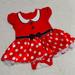 Disney One Pieces | Disney Baby Onesie 3-6 Months | Color: Red/White | Size: 3-6mb