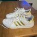 Adidas Shoes | Adidas Team Court Gold Stripes | Color: Gold/White | Size: 8.5