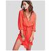 Anthropologie Dresses | Anthropologie | Lily Aldridge X Velvet Tie Waist Red Shirt Dress | Color: Red | Size: S