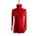 Athleta Tops | Athleta Women's Essence Ribbed Turtleneck In Red Size Small | Color: Red | Size: S