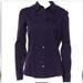 Gucci Tops | Gucci Purple Deep Blue Long Sleeve Button Up Collared Shirt Top | Color: Blue/Purple | Size: S
