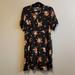 American Eagle Outfitters Dresses | American Eagle Outfitters Black Floral Button Down Dress | Color: Black | Size: L