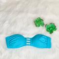 Victoria's Secret Swim | Bogo Victoria’s Secret Blue Bandeau Bikini Top Size Xs Perfect Condition! | Color: Blue | Size: Xs