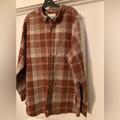 Columbia Shirts | Columbia Mens Size 2x Long Sleeve Button Down Shirt Plaid Tan & Red | Color: Red/Tan | Size: Xxl
