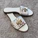 Tory Burch Shoes | Euc Tory Burch Everly Rose Sandal Slides | Color: Blue/White | Size: 9.5
