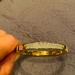 Michael Kors Jewelry | Gold Tone Michael Kors Crystal Pane Bangle Bracelet. Great Condition. | Color: Gold | Size: Os