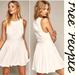 Free People Dresses | Free People Dress Birds Of A Feather Embroidered Mini Skater Fit & Flare White | Color: White | Size: 8