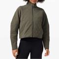 Lululemon Athletica Jackets & Coats | Lululemon Quilted Calm Jacket In Army Green Size 12 | Color: Green | Size: 12