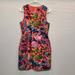 J. Crew Dresses | J Crew Dress Sleeveless Coral Pink Floral Sheath Mini Womens 6 Has Pockets 07326 | Color: Pink | Size: 6