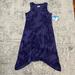 Columbia Dresses | Columbia Chill River Navy Blue Print Lightweight Pullover Tank Dress Womens M | Color: Blue/Purple | Size: M