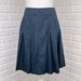 J. Crew Skirts | J Crew Pleated Lined A Line Polka Dot Blue White Skirt Size 2 | Color: Blue/White | Size: 2