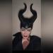 Disney Other | Disney Maleficent Deluxe Headpiece Black Worn Once | Color: Black | Size: Os