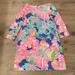 Lilly Pulitzer Dresses | Lily Pulitzer Marlowe Beckon Blue Jungle Utopia Watercolor Floral Tropical Dress | Color: Blue/Pink | Size: S