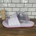Adidas Shoes | Adidas Adilette Comfort Women's Size 10 Shoes Lilac Gray White Slide Sandals | Color: Gray/Purple | Size: 10