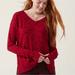 Athleta Sweaters | Athleta Long Sleeve Sweatshirt Size S|P Fits Like Large/M | Color: Red | Size: S
