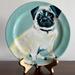 Anthropologie Dining | Anthropologie “Sally Muir” Adorable Pug Plate | Color: Blue/Yellow | Size: Os