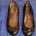 Coach Shoes | Coach Desire Ballet Flats Size 7b Black Leather & Suede | Color: Black | Size: 7.5