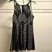 Free People Dresses | Free People Black Lace Dress. Perfect For Wedding Guest Attire | Color: Black/Cream | Size: 12
