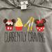 Disney Tops | Disney Parks Hoodie Tank - Currently Craving | Color: Gray | Size: L