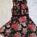 Disney Dresses | Disney Princess Black Floral Dress Size Small | Color: Black/Pink | Size: S