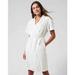 Athleta Dresses | Athleta Playa Linen Wrap Dress White Calla Lily Short Sleeve New W/Tag | Color: White | Size: 0