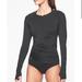 Athleta Tops | Athleta Pacifica Wrap Front Long Sleeve Black Small | Color: Black | Size: S