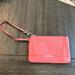 Coach Accessories | Coach Pebbled Leather Pink/Coral Wristlet | Color: Pink | Size: Os