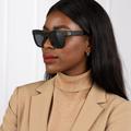 Gucci Accessories | Gucci Gg0034sn 001 Sunglasses Black Grey Square Women | Color: Black/Gray | Size: Os