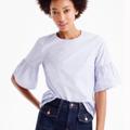 J. Crew Tops | Jcrew Button-Back Bell-Sleeve Top | Color: Blue | Size: 8