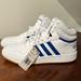 Adidas Shoes | Adidas Men’s Hoops 3.0 Mid Shoe White And Royal Blue | Color: White | Size: 12