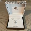 Giani Bernini Jewelry | Giani Bernini Sterling Silver Cubic Zirconia Cross Necklace And Earrings | Color: Silver | Size: 16