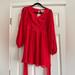 Jessica Simpson Dresses | Jessica Simpson Pleated Red Dress | Color: Red | Size: Xs