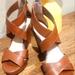 Jessica Simpson Shoes | 9.5 Jessica Simpson Jadyn Tan Brown Strappy Wedge Sandals - New | Color: Brown/Tan | Size: 9.5